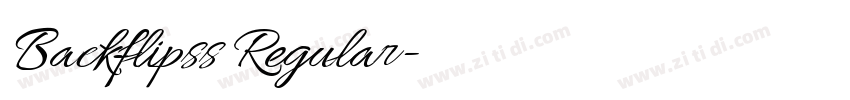 Backflipss Regular字体转换 Backflipss Regular字体转换